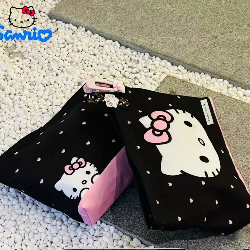 Sanrio Hello Kitty Black and Pink Tote
